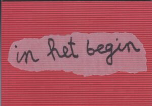 In het begin voorkant